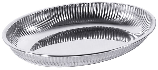 Ovale Edelstahl-Gastronomie-Schale.