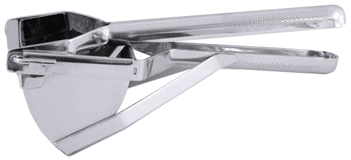 Metallische Kartoffelpresse für Gastronomie.
