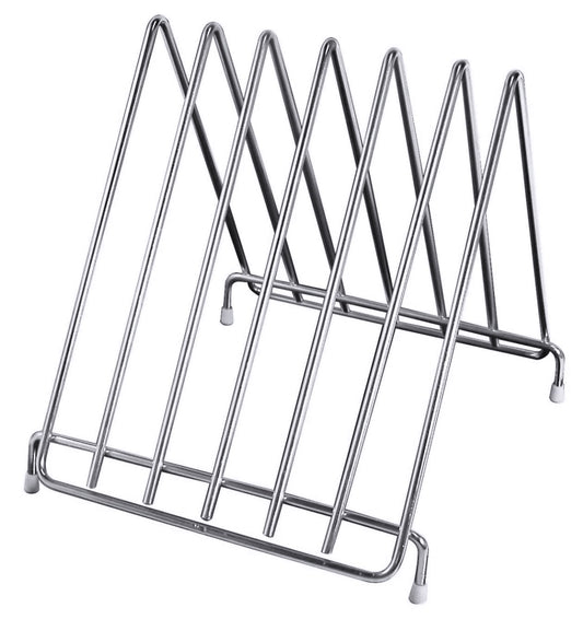 Metallständer für Tabletts oder Geschirr.