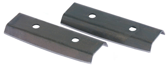 Zwei Metallklingen mit Löchern.