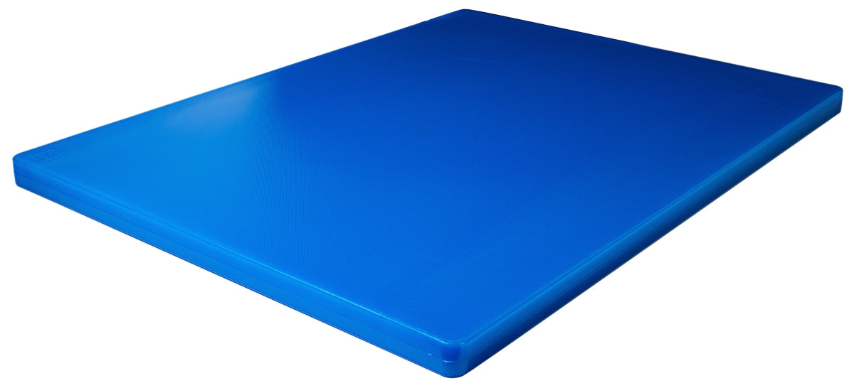 Blaues Schneidebrett für Gastronomie.