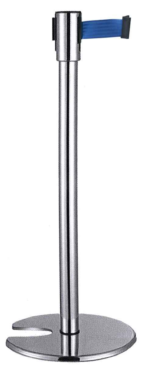 Absperrständer mit Gurtband.