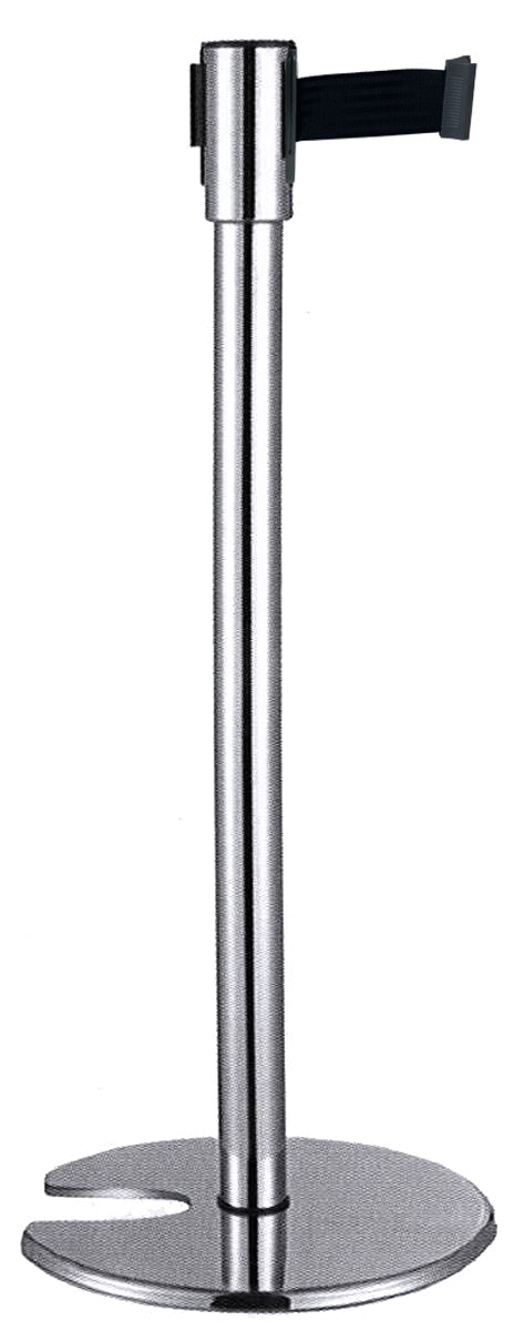 Absperrständer mit Gurt, Edelstahl.