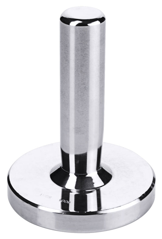 Metallischer Fleischklopfer mit Griff.