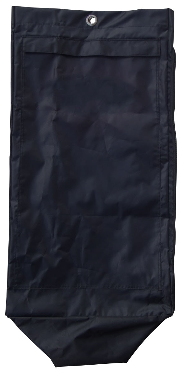 Schwarze, hängende Bestecktasche.