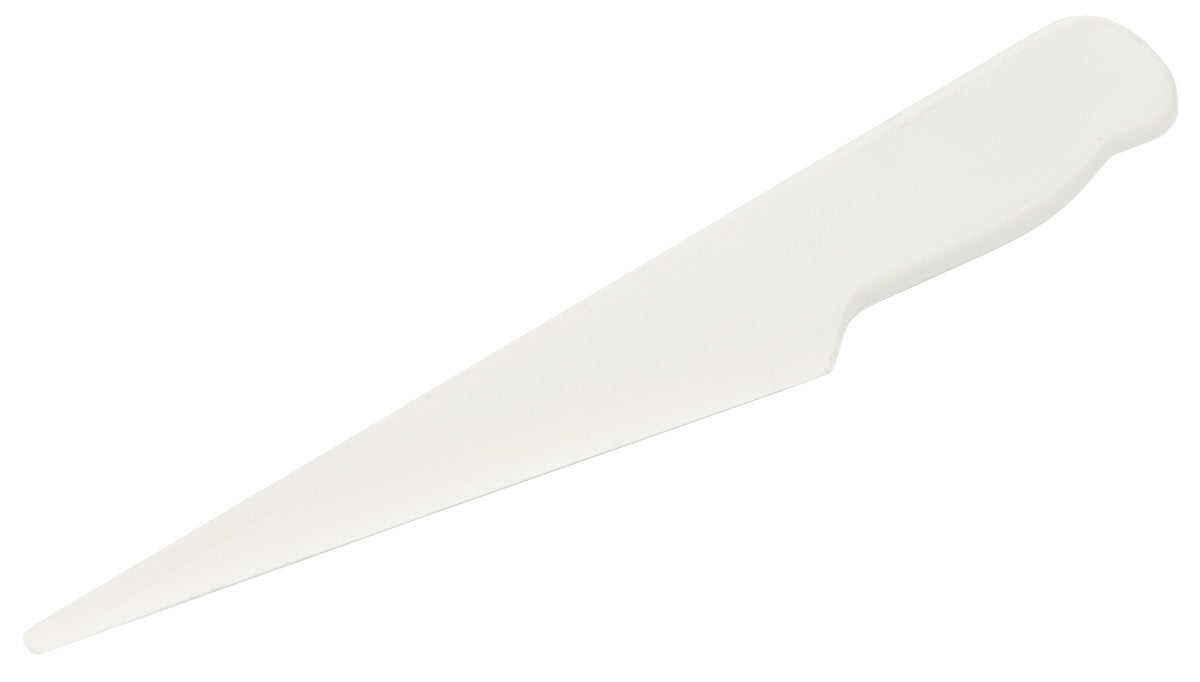Weißes Kuchenmesser aus Kunststoff