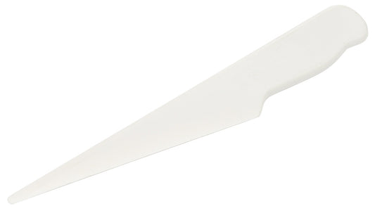 Weißes Kuchenmesser aus Kunststoff