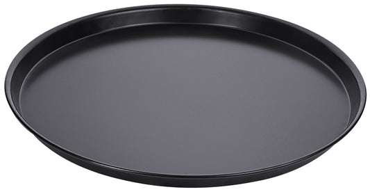 Rundes schwarzes Pizzablech
