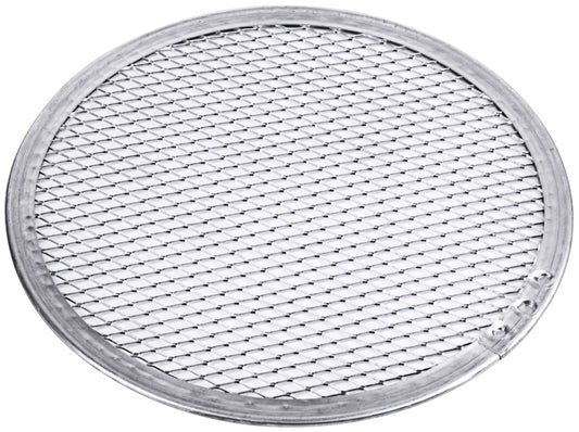 Rundes Metallgitter für Pizza.