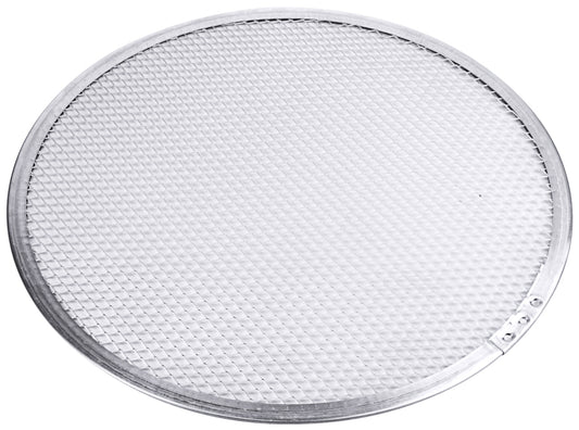 Rundes Pizzagitter aus Metall.