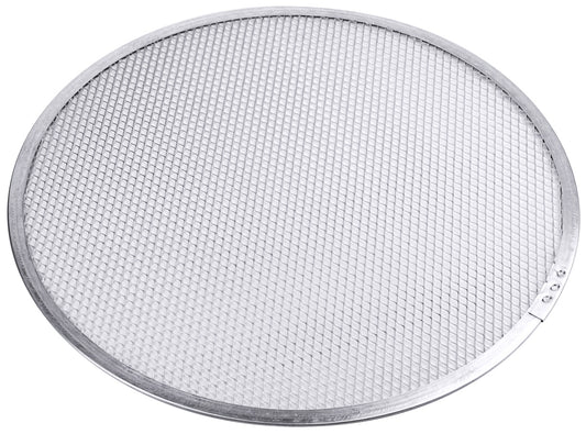 Rundes Pizzagitter aus Metall.