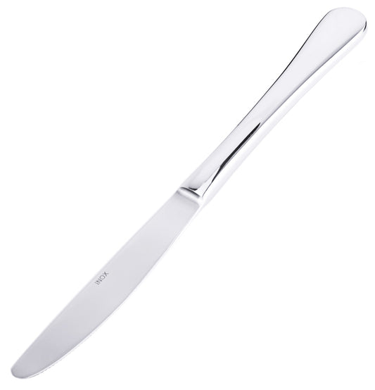Silbernes Buttermesser aus Edelstahl.
