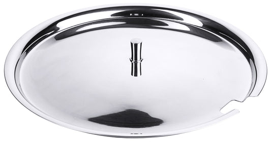 Edelstahl-Aschenbecher mit Ständeröffnung.