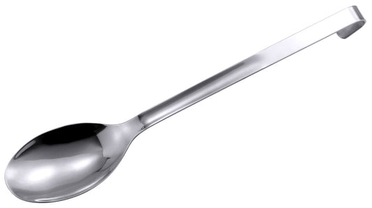 Edelstahl-Kochlöffel mit Haken.