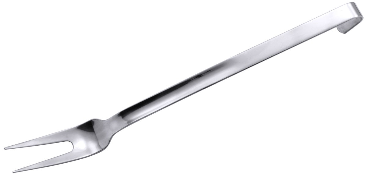 Metall-Gabel mit zwei Zinken.