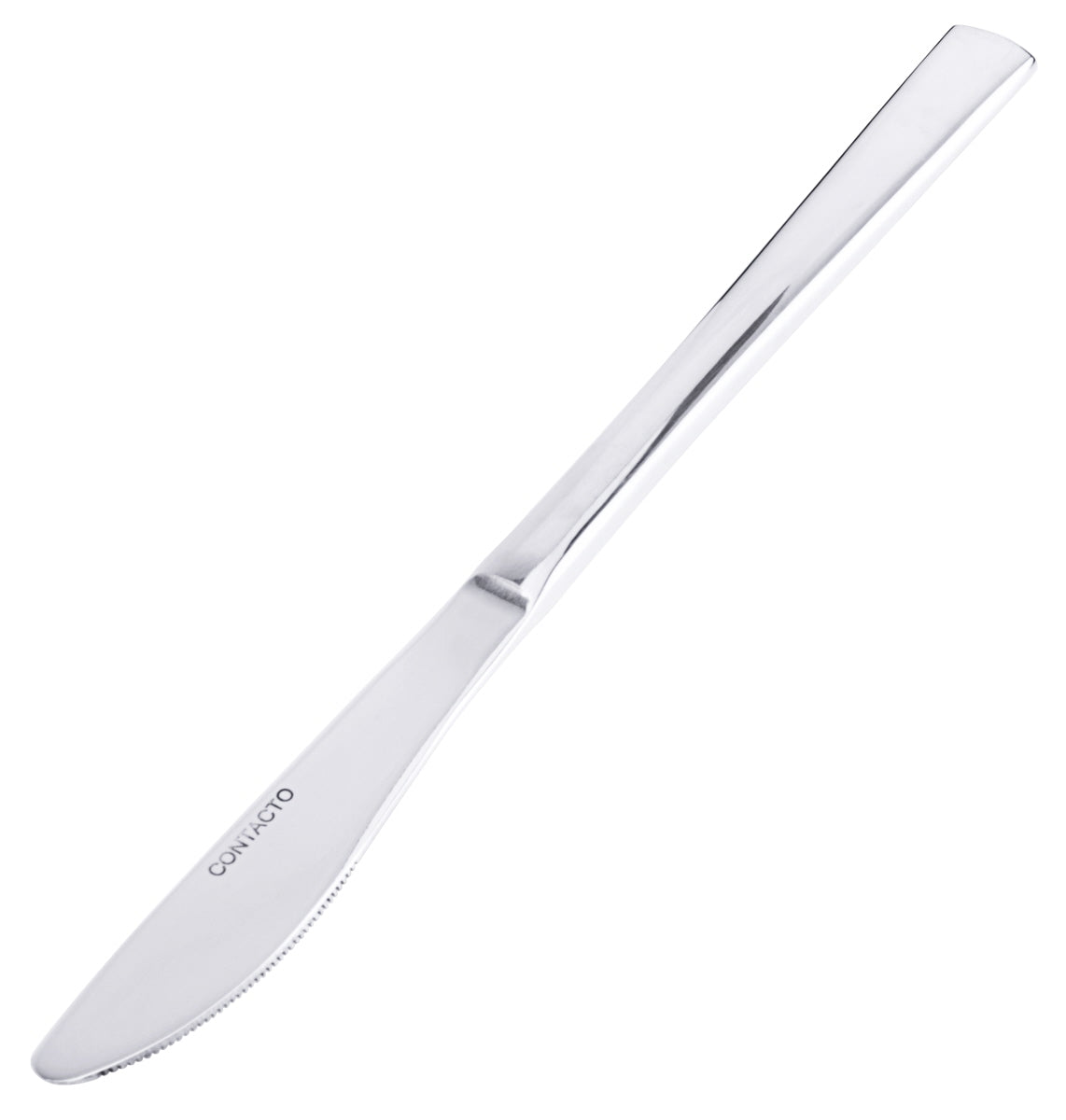 Silbernes Buttermesser mit Logo.