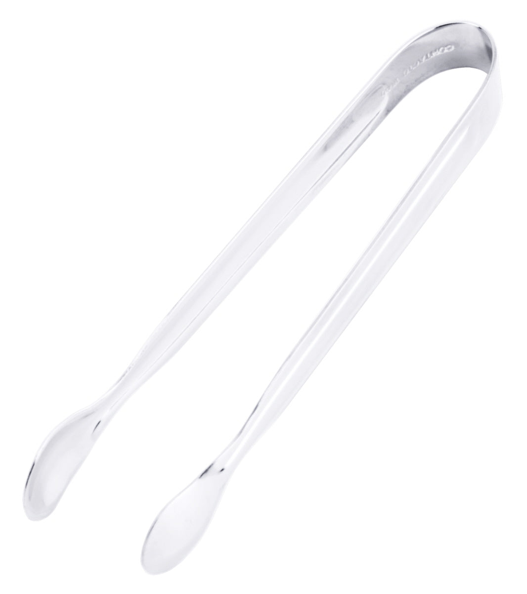 Silberne Zange für Gastronomiebedarf.