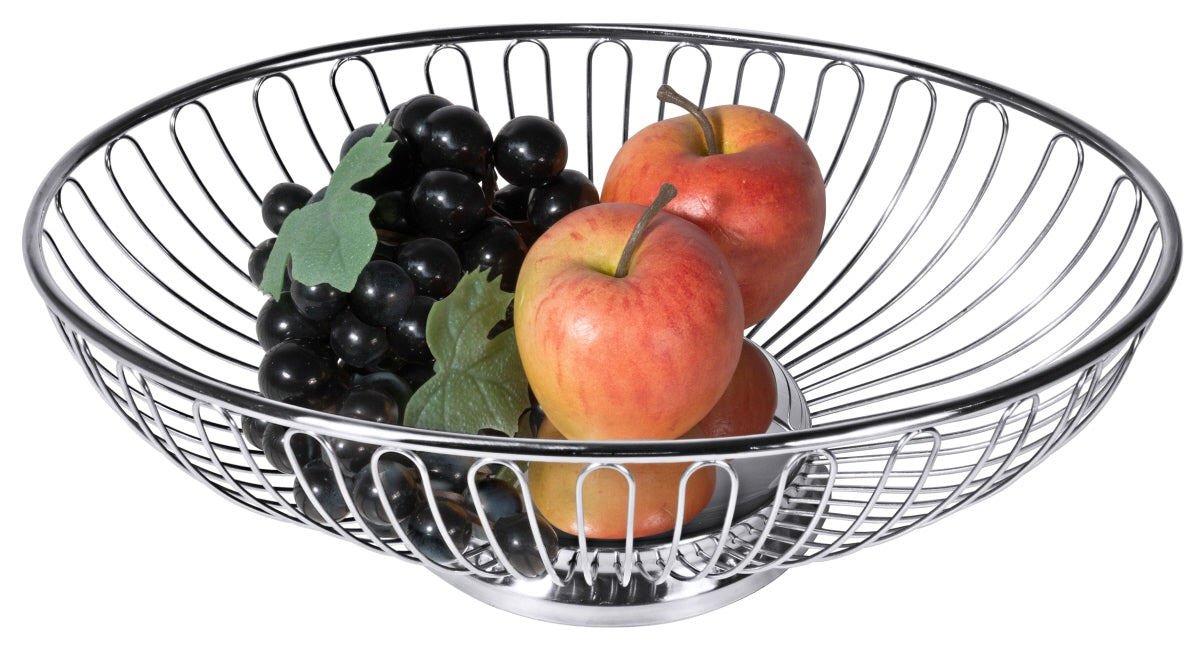 Obstschale mit Äpfeln und Trauben.