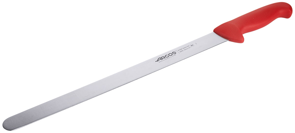 Professionelles Küchenmesser mit rotem Griff