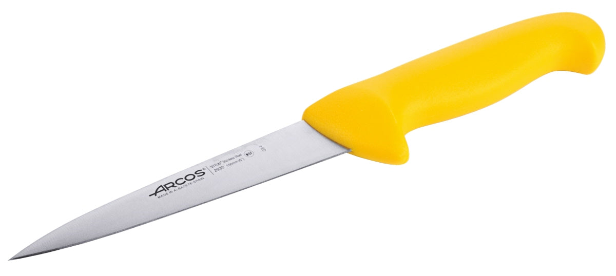 Küchenmesser mit gelbem Griff
