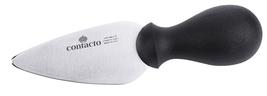 Käsemesser mit schwarzem Griff.