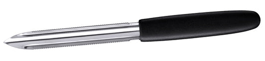 Schäler mit schwarzem Griff.