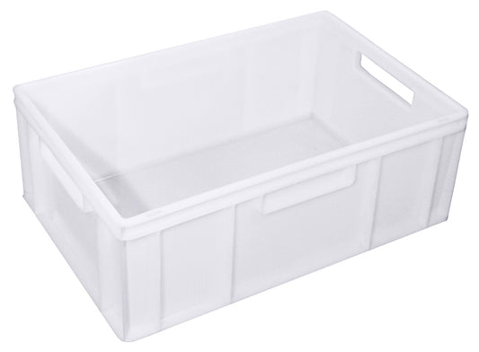 Weiße Kunststoff-Stapelbox für Gastronomie