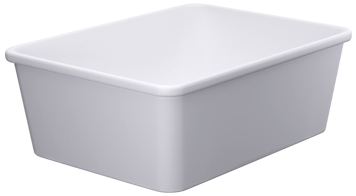 Weiße Kunststoff-Aufbewahrungsbox