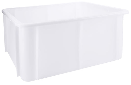 Weiße Kunststoffbox für Gastronomie.