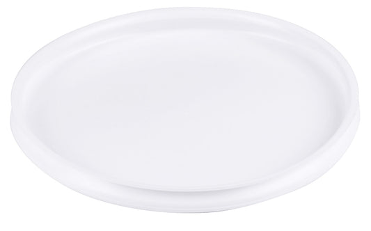 Weiße ovale Servierplatte