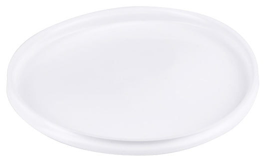 Weiße ovale Servierplatte