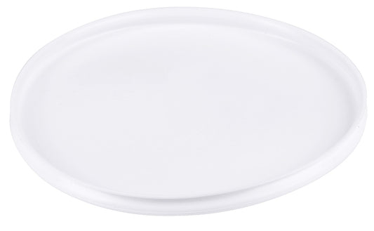 Weiße ovale Servierplatte