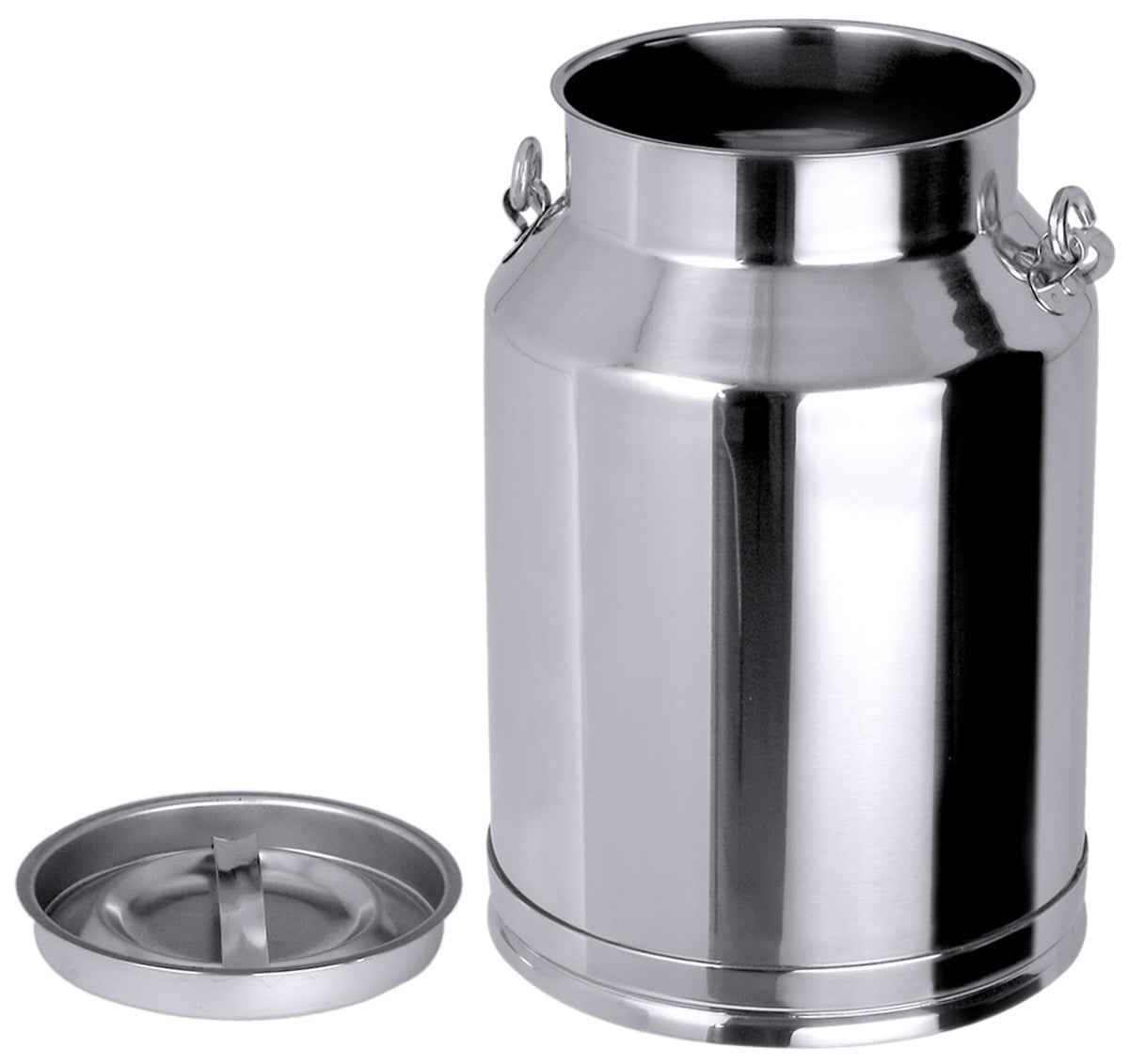 Edelstahl-Milchkanne mit Deckel