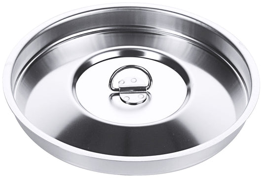 Edelstahl-Deckel für Gastronomiebehälter.
