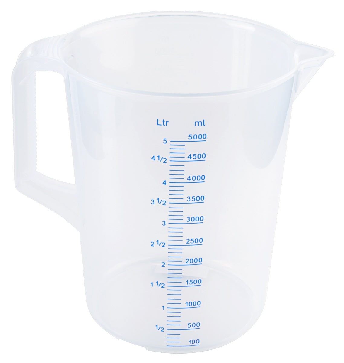 Messbecher mit Skala, transparent.