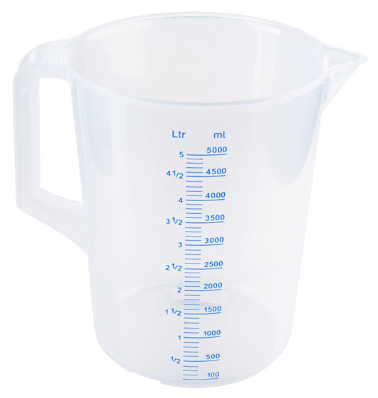 Messbecher mit Skala, transparent.