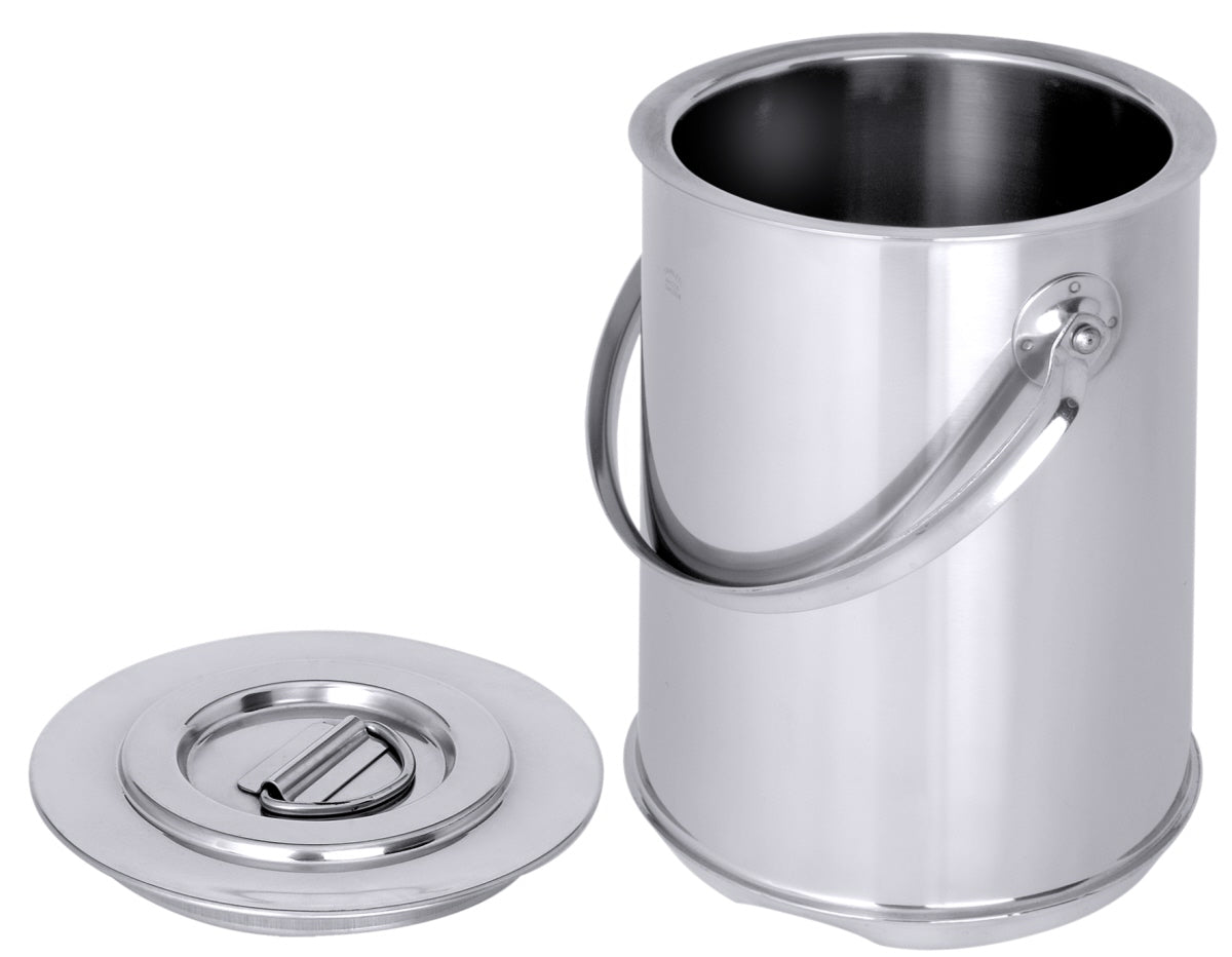 Edelstahleimer mit Deckel