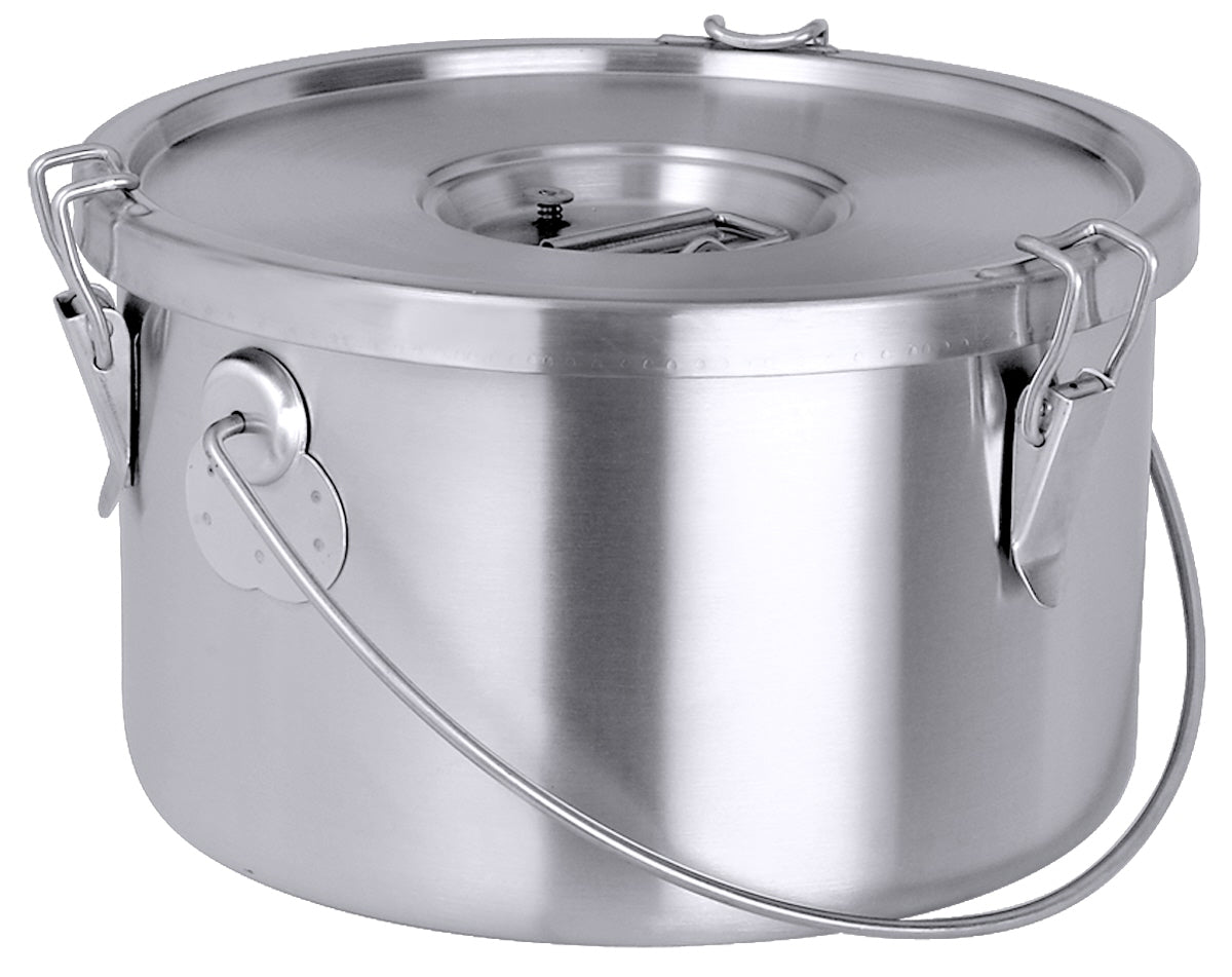 Edelstahl-Gastronomeimer mit Deckel