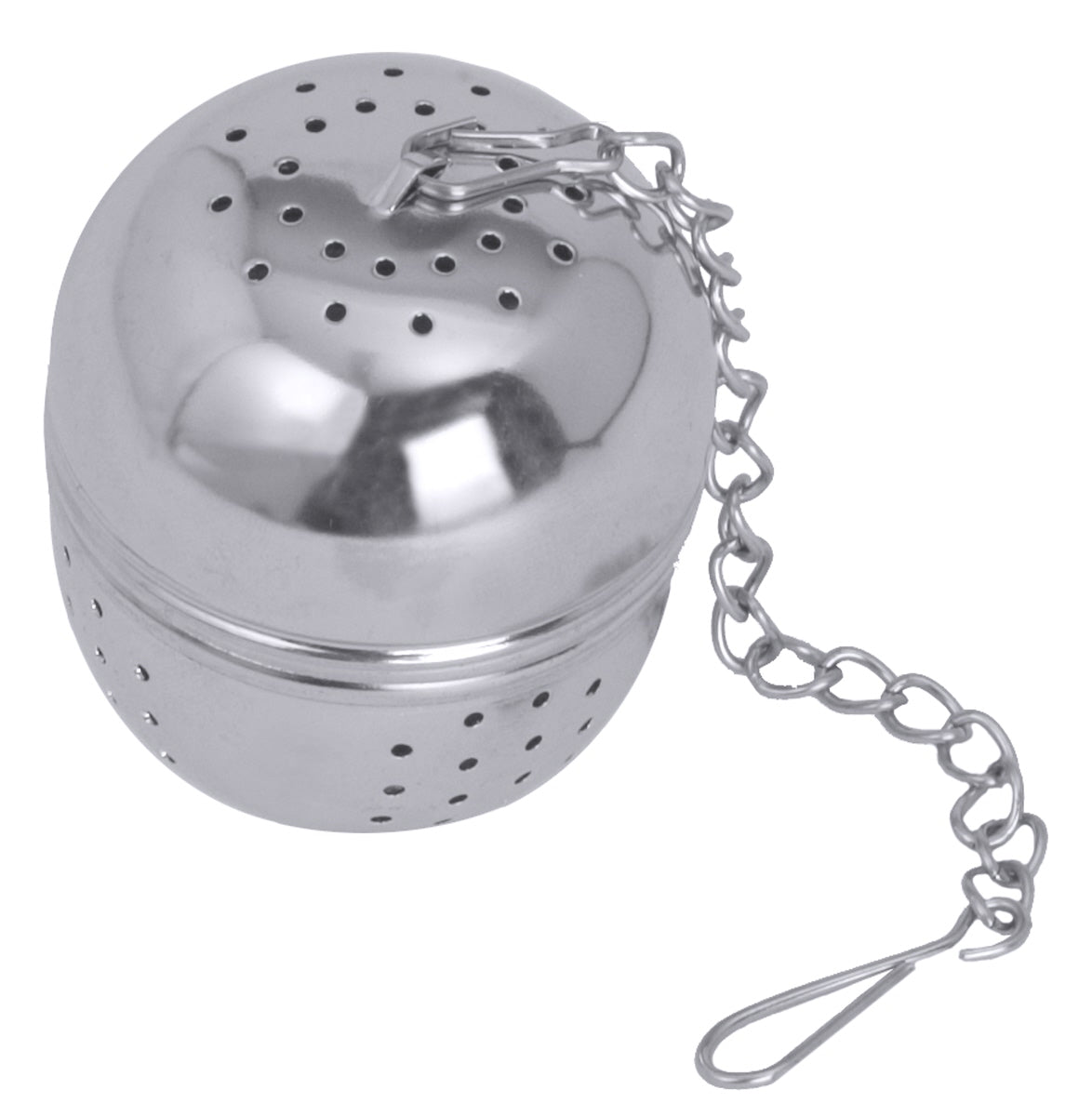 Metall-Teesieb mit Kette.