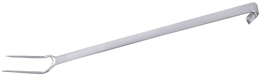 Lange Fleischgabel aus Metall.