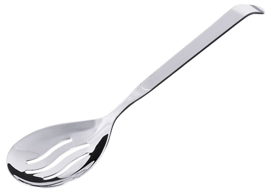 Geschlitzter Edelstahl-Löffel für Gastronomie.