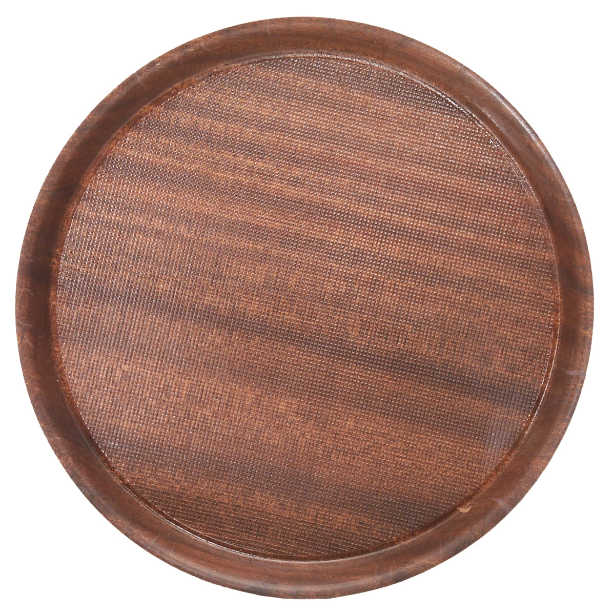 Rundes Serviertablett aus Holz