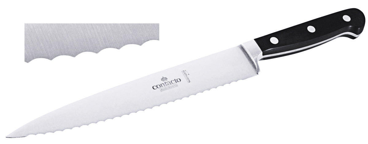 Professionelles Brotmesser mit Wellenschliff