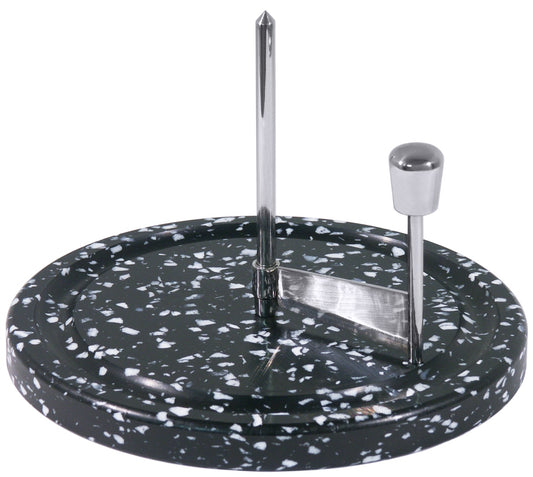 Küchenrollenhalter aus Metall, schwarz.