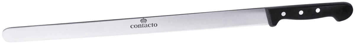 Langes Messer mit schwarzem Griff.