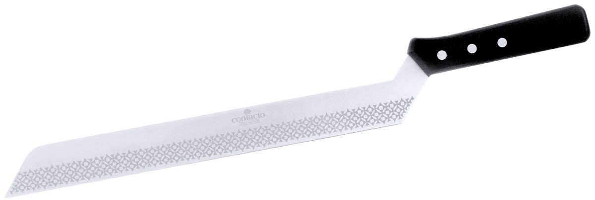 Langes Messer mit schwarzem Griff.