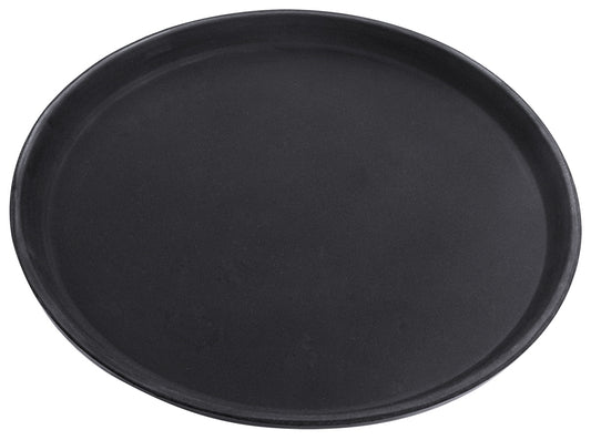 Schwarzes Serviertablett für Gastronomie.