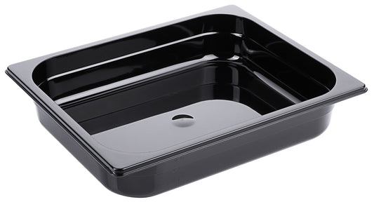 Schwarze GN-Behälter für Gastronomie.