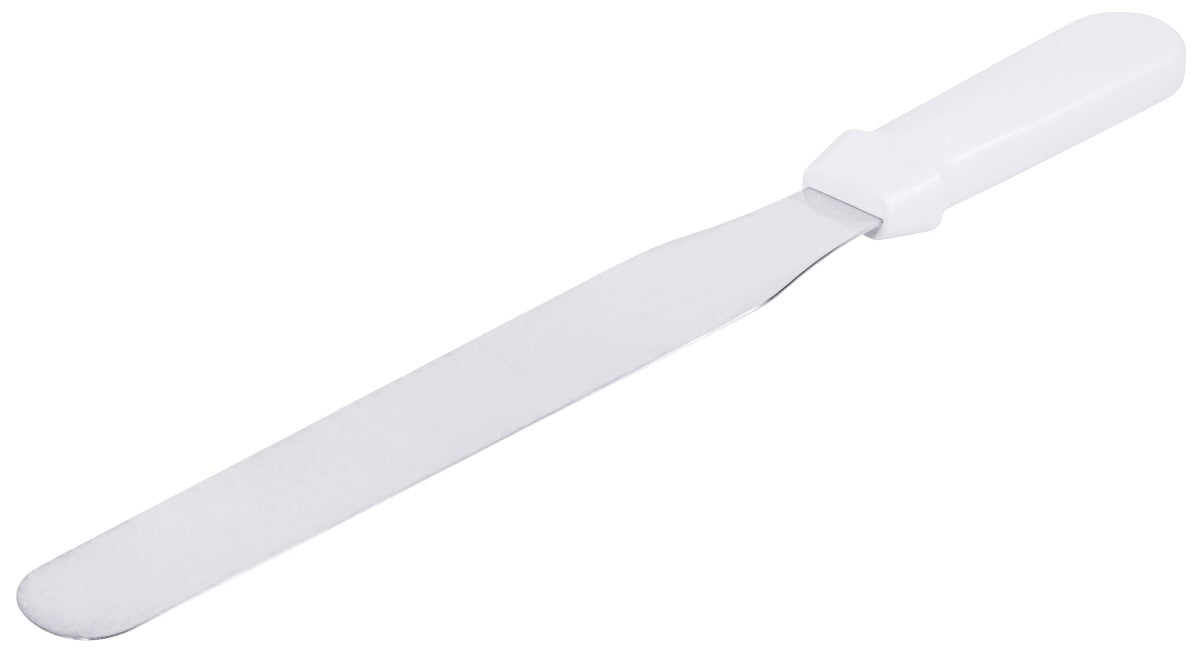 Edelstahl-Serviermesser mit weißem Griff