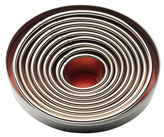 Aufgerolltes Edelstahlband in Spirale